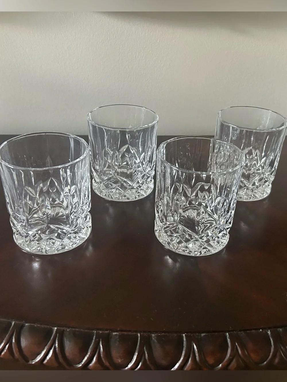 Crystal Whiskey Glass Drinkware - Qty 4